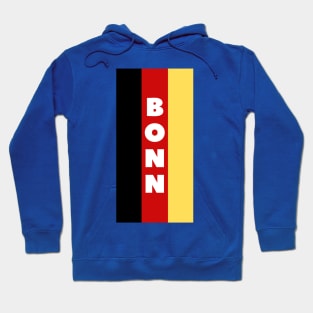 Bonn City in German Flag Vertical Hoodie